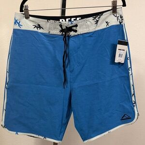 Reef Sky Blue Men's Barnacle Board Shorts